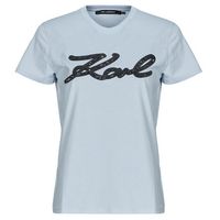 karl lagerfeld camiseta boucle karl signature t-shirt para mujer