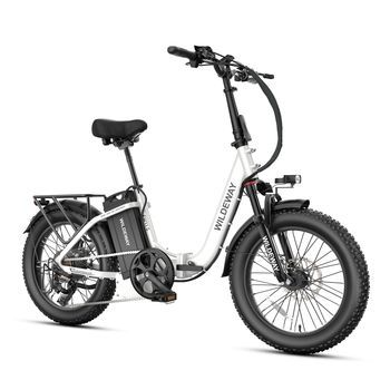 Bicicleta Eléctrica Plegable De Cuadro Bajo Wildeway Fw11s, 48 V 35 Ah, Fat Bike De 20