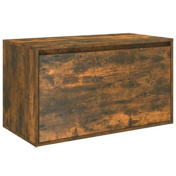 Banco Interior | Banco Pasillo Madera Contrachapada Roble Ahumado 80x40x45 Cm
