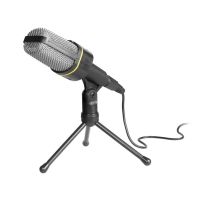 microfono tracer screamer alambrico para karaoke con cable de 2 m negro