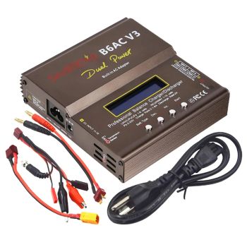 Cargador de equilibrio digital inteligente de doble potencia Imax B6AC V3 AC 100-240V 6A 80W: Carga rápida y eficiente p