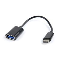 adaptador usb gembird a-otg-cmaf2-01 usb-c a usb-a 02 m negro
