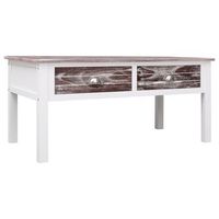 mesa de centromesa auxiliarmesa de cafe de madera marron 100x50x45 cm cfw773049