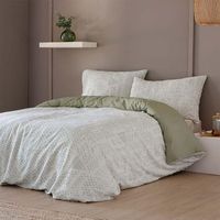 funda nordica laida  100 algodon jacquard verde 200 hilos cama 200