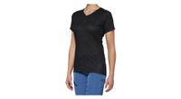 maillot de manga corta para mujer 100  airmatic negro