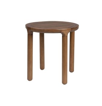 Mesa auxiliar redonda de fresno d 45cm