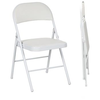 Sillas plegables 45x46x78 cm blanco