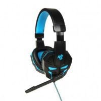 auriculares ibox x8 con cable jack 35 mm y usb gaming con retroiluminacion microfono boom negros y azules