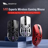 raton inalambrico smailwolf m8 bluetooth para esports fps con sensor paw3311 y tasa de retorno de 1k ideal para jugadores