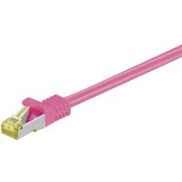 cable de red goobay rj-45 cat7 2m magenta sftp