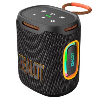 ZEALOT S122 Altavoz portátil de 25W Altavoz Bluetooth inalámbrico Controlador grande de 76 mm Sonido HiFi Batería de 600