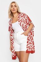yours kimono blanco ikat ribete de crochet mujer curvy y tallas grandes yours
