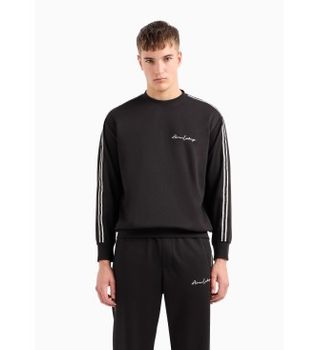 A|X Armani Exchange para hombre. 8NZMSGZ9N1Z1200 Sudadera negro (XXL), Casual, Poliéster, Modal, Manga larga
