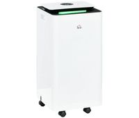 homcom deshumidificador electrico 10ldia deposito de agua 25l deshumidificador silencioso hasta 10-20m con 5 modos 2 velocidades pantalla led temporizador para dormitorio salon blanco