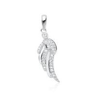 colgante wing de oro blanco 14 quilates con diamantes