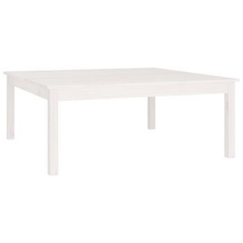 Mesa De Centro 100x100x40 Cm Madera - Blanco