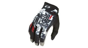 O  39 neal mayhem scarz v 22 guantes largos negro   blanco   rojo