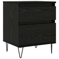 mueble cama roble negro 40 x 35 x 50 cm madera de ingenieria vidaxl