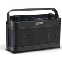 roberts blutune 5 portable dabr bluetooth radio - black black