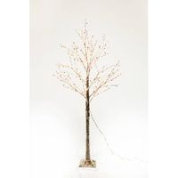 arbol de luz perla de exterior 280 leds blanco calido h150cm