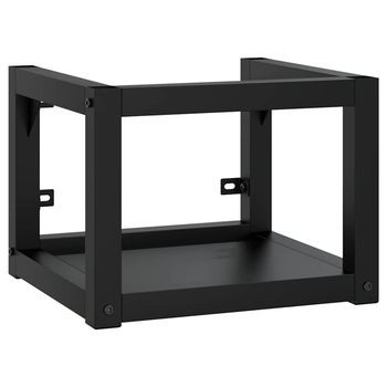 Estructura De Lavabo Suspendido Hierro Negro 40x38x31 Cm Vidaxl
