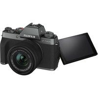 fujifilm x-t200 mirrorless camera with fujinon xc 15-45 mm f35-56 ois pz lens - dark silver silver
