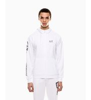 ea7 para hombre 7m000568af13512 sudadera con capucha logo series blanco xl casual deportivo algodon multideporte manga larga