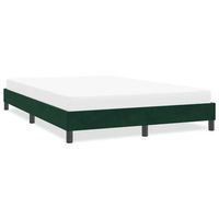cama matrimonial  cama para adultos  estructura cama sin colchon terciopelo verde oscuro 160x210 cm cfw228814