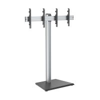 kimex soporte de suelo para 2 pantallas de tv 43-49 altura 175cm vesa 400x400 max 50kg