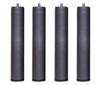 pack 4 patas para somier o base tapizada cilindricas medidas especiales metal