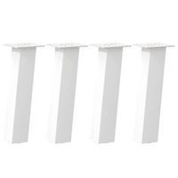 patas para mesa de centro 4 uds  patas para mesa acero blanco 42 cm