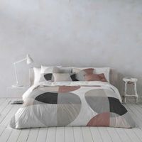 icehome - funda nordica estampada cama 135 - algodon extrasuave - incluye 1 o 2 fundas de almohada - asier nude