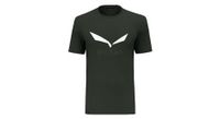 camiseta de manga corta salewa solidlogo verde oscuro