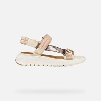 GEOX Flextride S Mujer Blanco Lechoso/beige Oscuro
