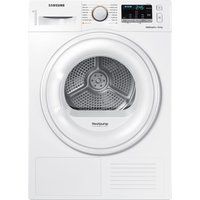 samsung tumble dryer dv80m50101weu 8 kg heat pump  - white white
