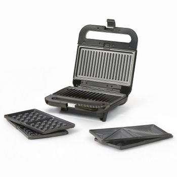 Sandwichera Ufesa Robson 3 en 1 Placas Intercambiables 850W Antiadherente