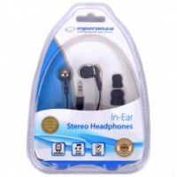 auriculares esperanza eh125 con cable jack 35 mm uso musical intraurales negros grafito