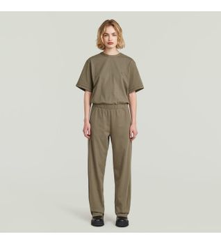 G-Star para mujer. D28670-B771-273 Mono de punto marrón (33/32), Casual, Algodón, Manga corta