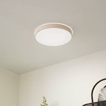 Lámpara de techo led de plástico gris