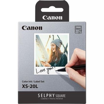 Canon XS-20L Conjunto de Papel + Tinta de Color 20 Hojas para Selphy Square QX10