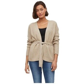 Vila Chaqueta de punto Ril Cardigan L/S - Natural Melange para mujer