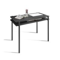 mesa de estudio mod-rio con doble tapa y almacenamiento integrado