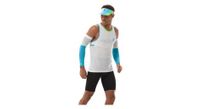 camiseta sin mangas compressport pro racing blanca para hombre