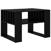 mesa de cafe  mesa de centro roble negro 66 x 495 x 45 cm madera de ingenieria