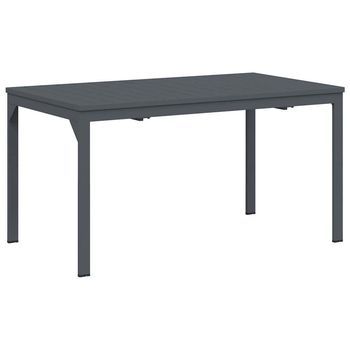 Mesa De Jardín | Mesa De Patio Antracita 180 X 80 X 74 Cm