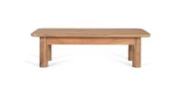 mesa de centro rectangular fabricada en madera de acacia maciza