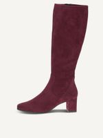 caprice boots red made of textiles with block heel size 42