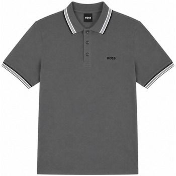 BOSS Tops y Camisetas Paddy Piqué Polo Shirt Dark Grey para hombre