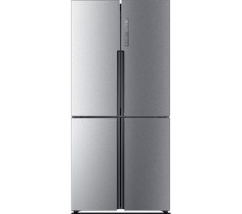 HAIER Slim American Style Fridge Freezer HTF-456DM6 60/40 - Stainless Steel, Stainless Steel