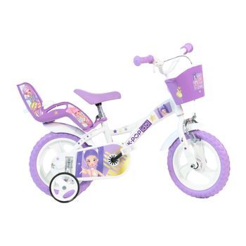 Bicicleta Niños 12 Pulgadas K-pop Idol Rosado 3 Años